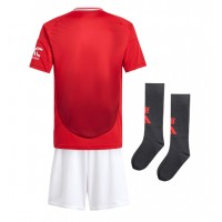 Manchester United Fußballbekleidung Heimtrikot Kinder 2024-25 Kurzarm (+ kurze hosen)